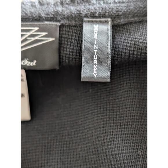 Designer Angel by Sabri Özel Black Knit Wool Blend Cardigan Italy Yarn Artwear - Picture 8 of 10